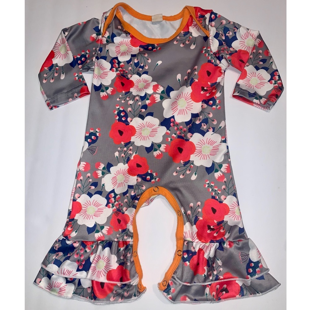 0-6 Month Floral Romper